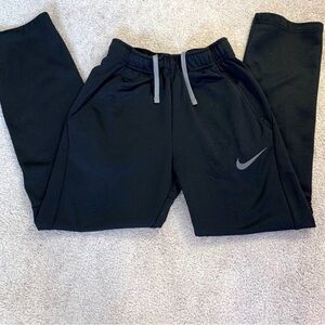 Nike Black Kids Joggers with Gray Swoosh